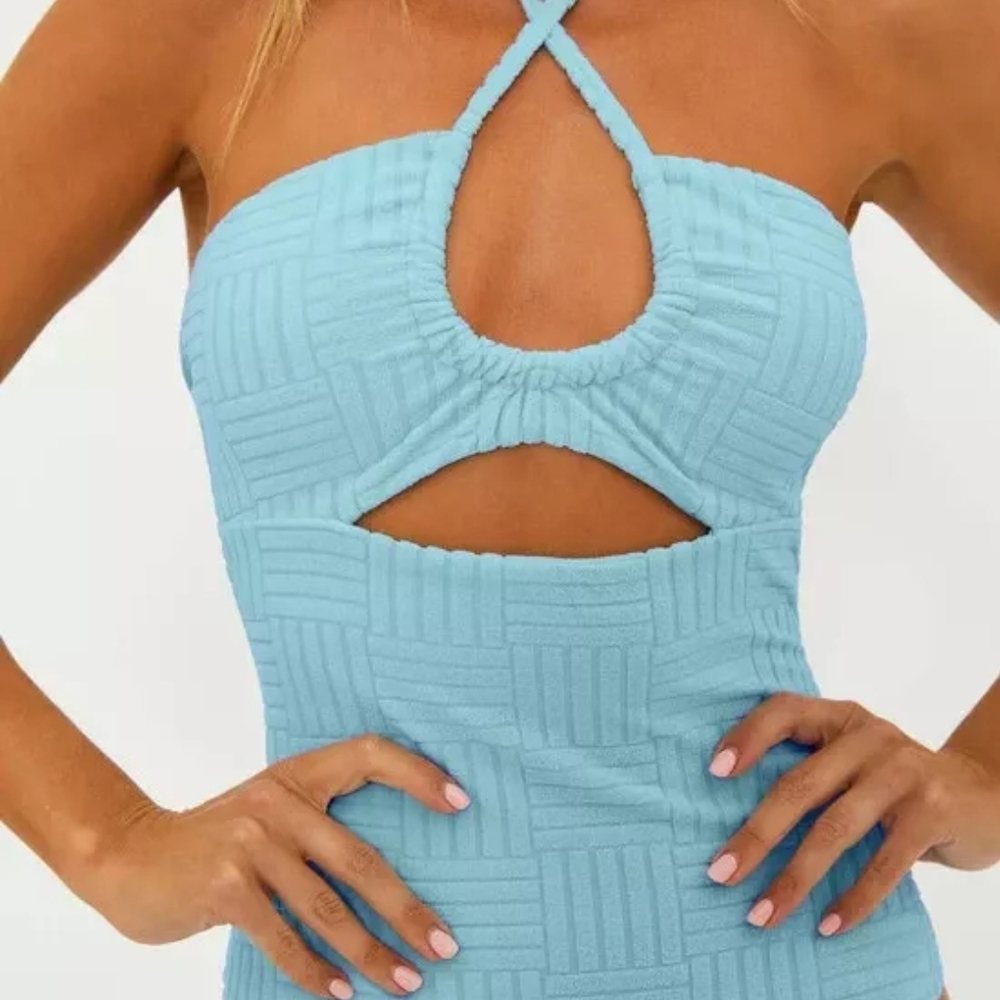 Beach Riot Light Blue Swimsuit - Picture 9 of 9
